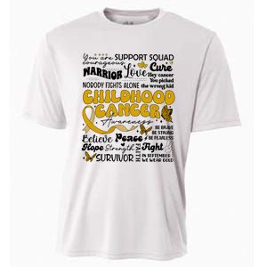 Childhood Cancer Quote Cancer Awareness Cooling Performance Crew T-Shirt