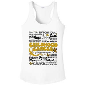 Childhood Cancer Quote Cancer Awareness Ladies PosiCharge Competitor Racerback Tank