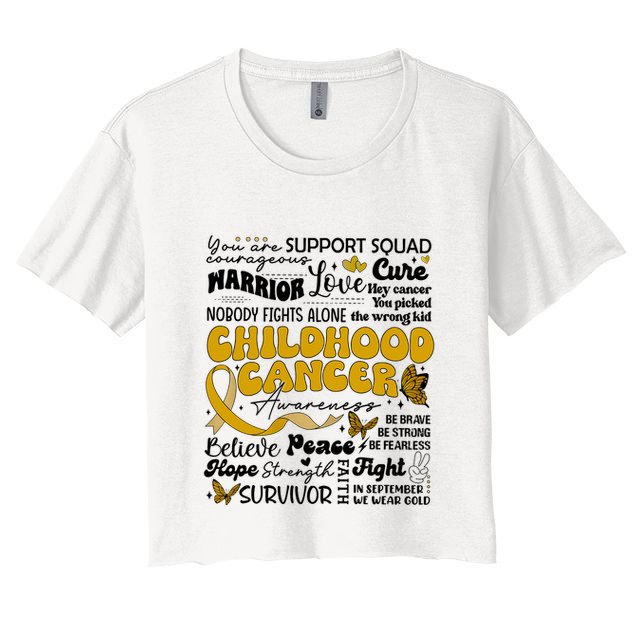 Childhood Cancer Quote Cancer Awareness Crop Top