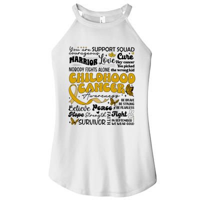 Childhood Cancer Quote Cancer Awareness Women’s Perfect Tri Rocker Tank