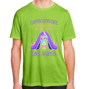 Cute Capricorn Queen Boss January Birthday Zodiac Gift Adult ChromaSoft Performance T-Shirt