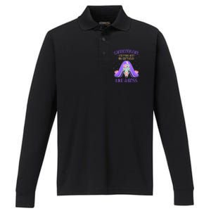 Cute Capricorn Queen Boss January Birthday Zodiac Gift Performance Long Sleeve Polo