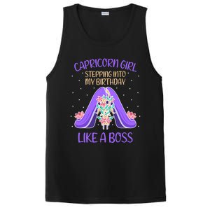 Cute Capricorn Queen Boss January Birthday Zodiac Gift PosiCharge Competitor Tank