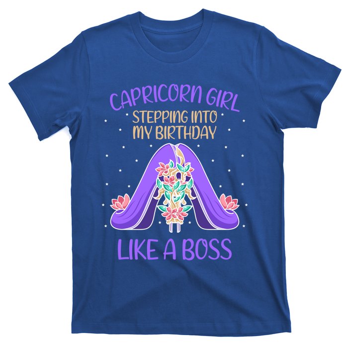 Cute Capricorn Queen Boss January Birthday Zodiac Gift T-Shirt