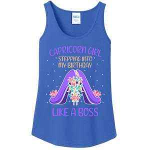 Cute Capricorn Queen Boss January Birthday Zodiac Gift Ladies Essential Tank