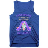 Cute Capricorn Queen Boss January Birthday Zodiac Gift Tank Top