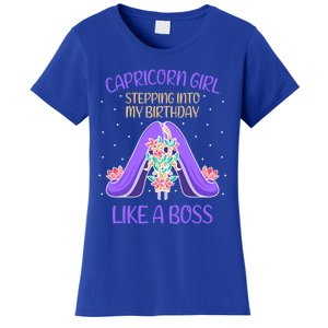 Cute Capricorn Queen Boss January Birthday Zodiac Gift Women's T-Shirt