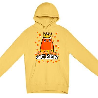 Candy Corn Queen Halloween Costume Funny Novelty Cool Gift Premium Pullover Hoodie