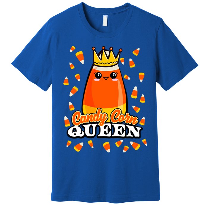 Candy Corn Queen Halloween Costume Funny Novelty Cool Gift Premium T-Shirt