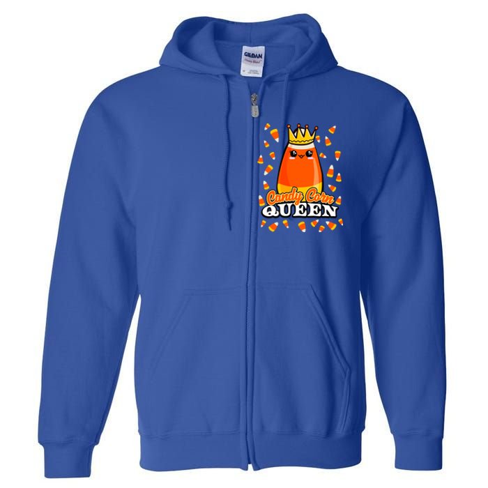 Candy Corn Queen Halloween Costume Funny Novelty Cool Gift Full Zip Hoodie