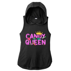 Cool Candy Queen Art For Candy Lollipop Lovers Ladies PosiCharge Tri-Blend Wicking Draft Hoodie Tank