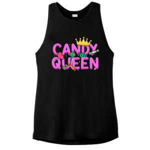 Cool Candy Queen Art For Candy Lollipop Lovers Ladies PosiCharge Tri-Blend Wicking Tank