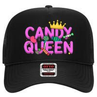 Cool Candy Queen Art For Candy Lollipop Lovers High Crown Mesh Back Trucker Hat