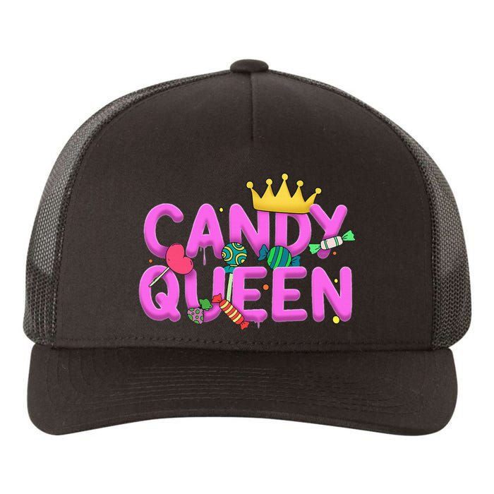 Cool Candy Queen Art For Candy Lollipop Lovers Yupoong Adult 5-Panel Trucker Hat