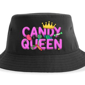 Cool Candy Queen Art For Candy Lollipop Lovers Sustainable Bucket Hat