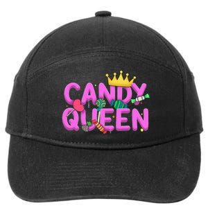 Cool Candy Queen Art For Candy Lollipop Lovers 7-Panel Snapback Hat