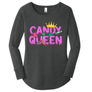 Cool Candy Queen Art For Candy Lollipop Lovers Women's Perfect Tri Tunic Long Sleeve Shirt