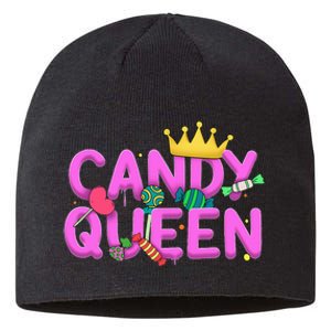 Cool Candy Queen Art For Candy Lollipop Lovers Sustainable Beanie