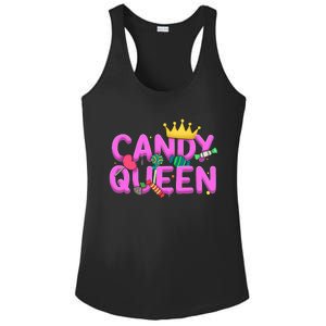 Cool Candy Queen Art For Candy Lollipop Lovers Ladies PosiCharge Competitor Racerback Tank