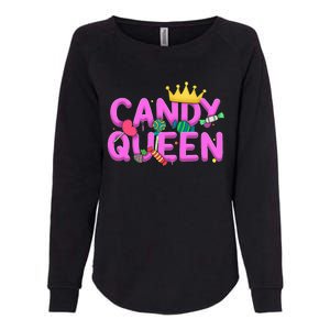 Cool Candy Queen Art For Candy Lollipop Lovers Womens California Wash Sweatshirt