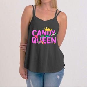 Cool Candy Queen Art For Candy Lollipop Lovers Women's Strappy Tank