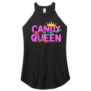 Cool Candy Queen Art For Candy Lollipop Lovers Women's Perfect Tri Rocker Tank