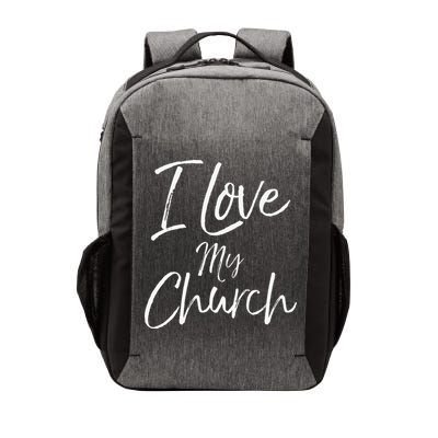 Christian Church Quote Body Of Christ Gift I Love My Church Vector Backpack