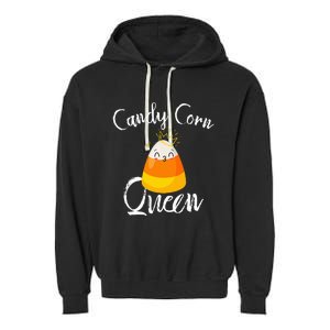 Candy Corn Queen Kawaii  Candy Corn Halloween Garment-Dyed Fleece Hoodie