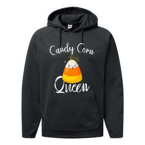 Candy Corn Queen Kawaii  Candy Corn Halloween Performance Fleece Hoodie