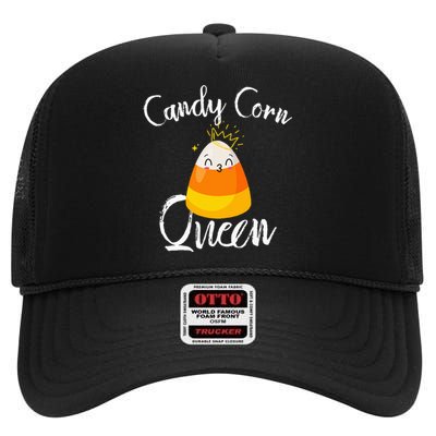 Candy Corn Queen Kawaii  Candy Corn Halloween High Crown Mesh Back Trucker Hat