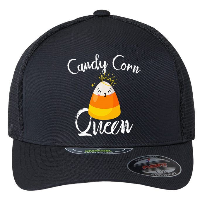 Candy Corn Queen Kawaii  Candy Corn Halloween Flexfit Unipanel Trucker Cap