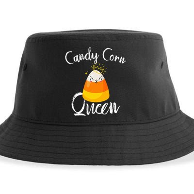 Candy Corn Queen Kawaii  Candy Corn Halloween Sustainable Bucket Hat