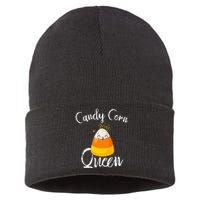 Candy Corn Queen Kawaii  Candy Corn Halloween Sustainable Knit Beanie