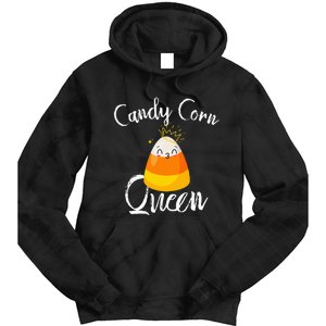 Candy Corn Queen Kawaii  Candy Corn Halloween Tie Dye Hoodie