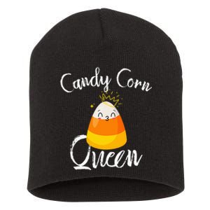 Candy Corn Queen Kawaii  Candy Corn Halloween Short Acrylic Beanie