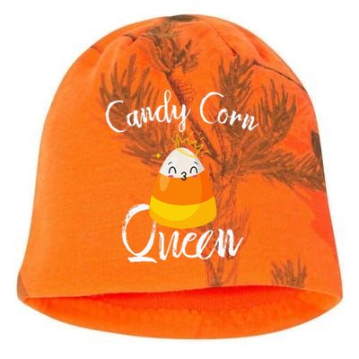 Candy Corn Queen Kawaii  Candy Corn Halloween Kati - Camo Knit Beanie