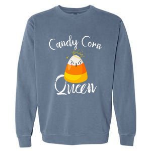 Candy Corn Queen Kawaii  Candy Corn Halloween Garment-Dyed Sweatshirt