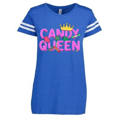 Cool Candy Queen Art For Wo Girls Candy Lollipop Lovers Enza Ladies Jersey Football T-Shirt