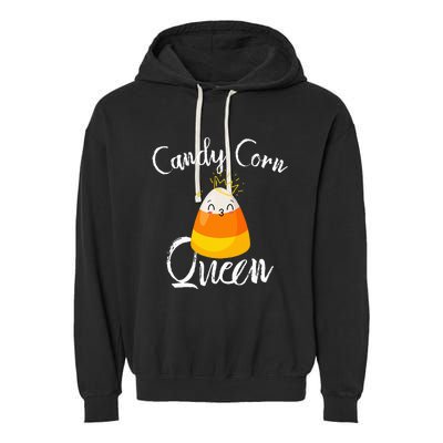 Candy Corn Queen Kawaii  Candy Corn Halloween Garment-Dyed Fleece Hoodie