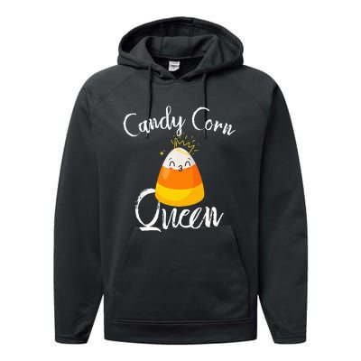 Candy Corn Queen Kawaii  Candy Corn Halloween Performance Fleece Hoodie