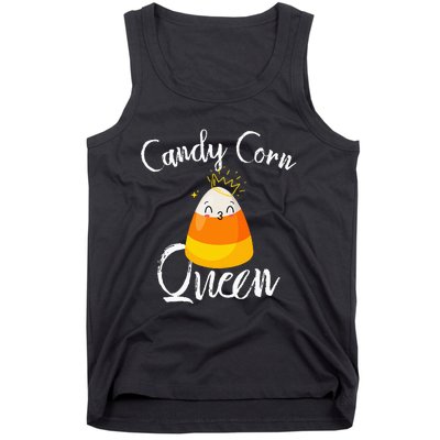 Candy Corn Queen Kawaii  Candy Corn Halloween Tank Top