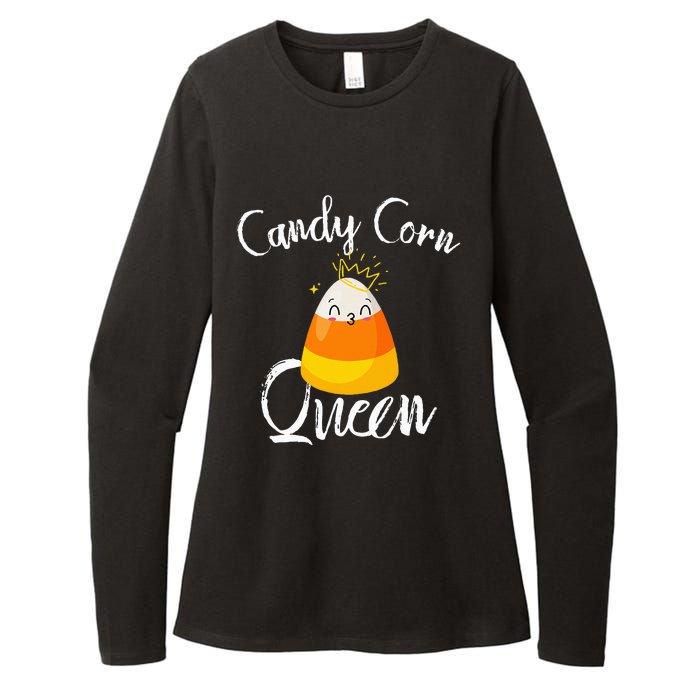 Candy Corn Queen Kawaii Candy Corn Halloween Womens CVC Long Sleeve Shirt