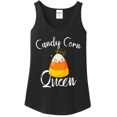 Candy Corn Queen Kawaii Candy Corn Halloween Ladies Essential Tank