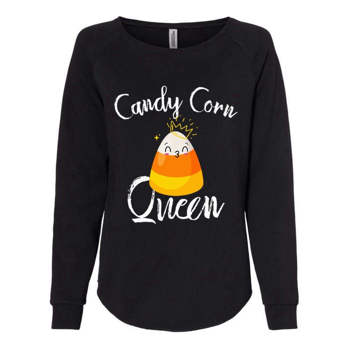 Candy Corn Queen Kawaii Candy Corn Halloween Womens California Wash Sweatshirt