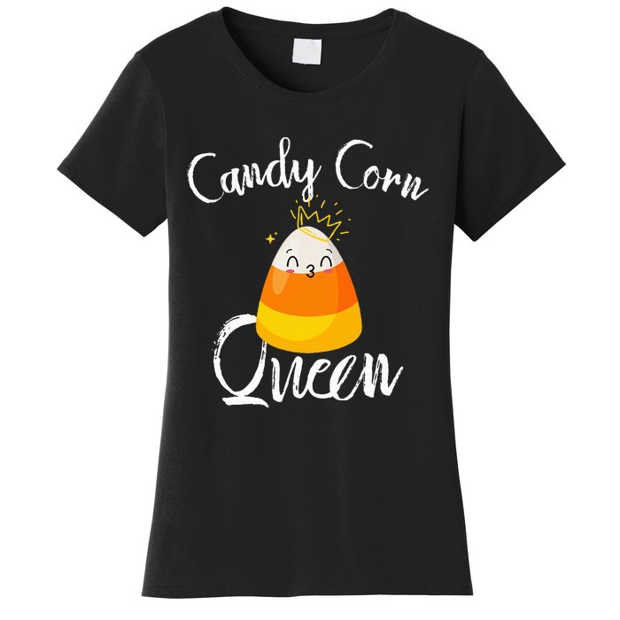 Candy Corn Queen Kawaii Candy Corn Halloween Women's T-Shirt