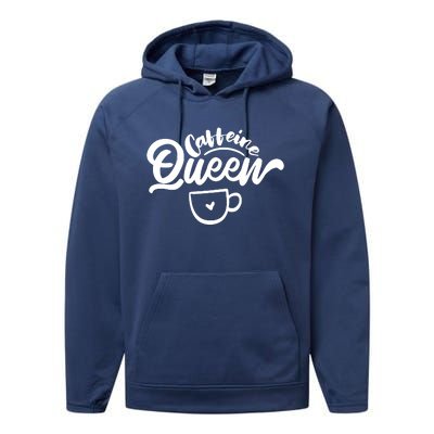 Caffeine Coffee Queen Performance Fleece Hoodie