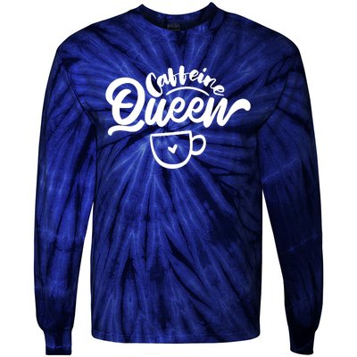 Caffeine Coffee Queen Tie-Dye Long Sleeve Shirt