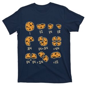 Chocolate Cookie Quick Math Fraction Math Teachers T-Shirt