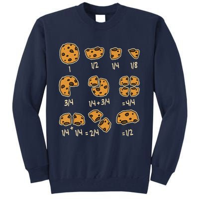 Chocolate Cookie Quick Math Fraction Math Teachers Tall Sweatshirt