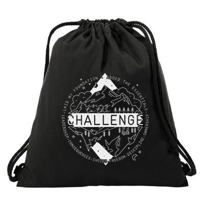 Classical Conversations Rising To The Challenge Drawstring Bag